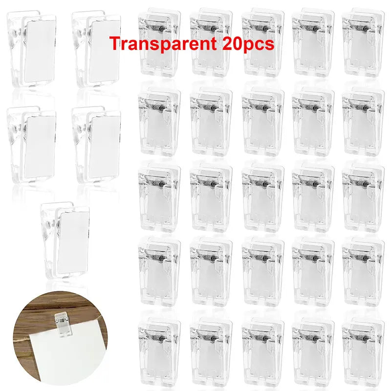 10/20/30Pcs Self Adhesive Clips Wall Clips Multipurpose Sewing Clips Hanging Clips for Home Office Poster Photo Hanger Decor