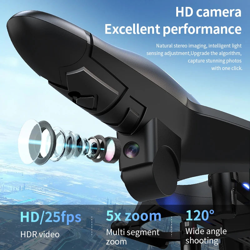 YP5MAX FPV Drone 4K HD Camera Screen Remote Control launch Hovering Circling Flight EPP Anti-Collision Easy Control Kid Toy Gift