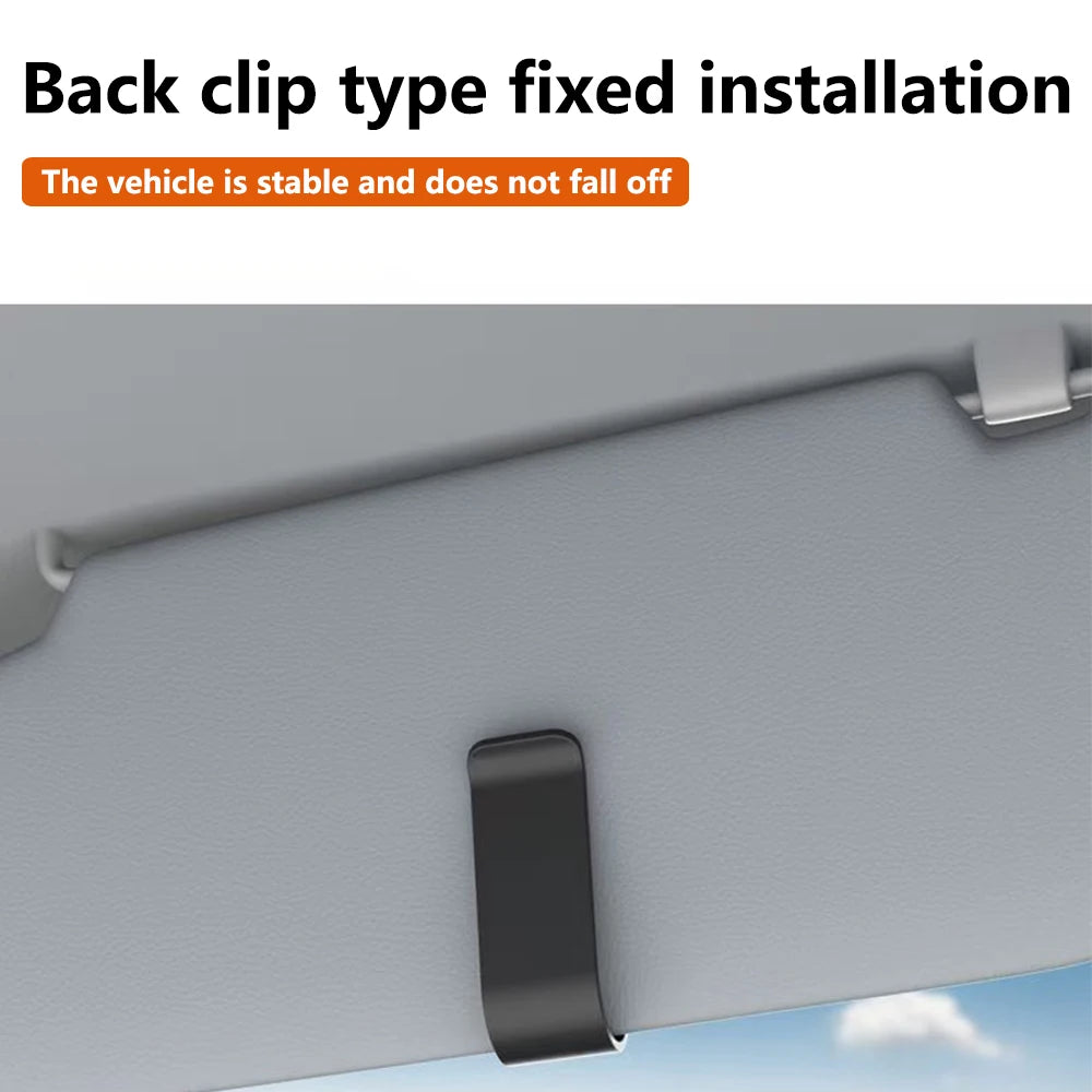 1Pc Car Sunglasses Clip Sun Visor Glasses Holder Stable Storage Clips Eyeglasses Hanger Car Interior Accessories