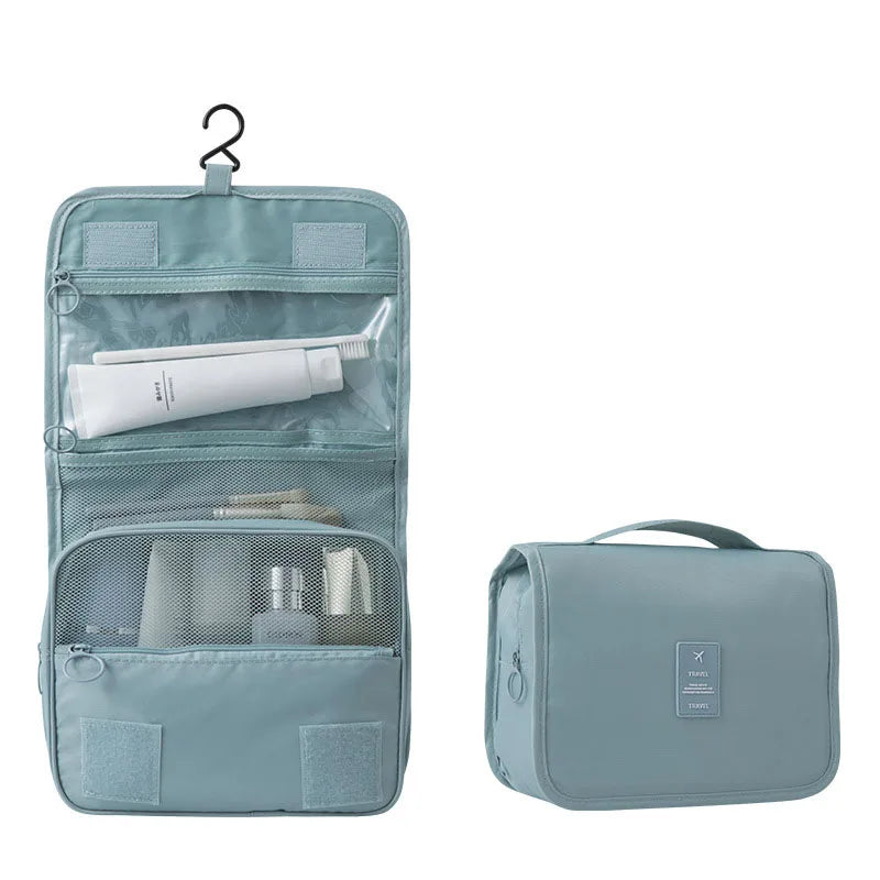 Travel Makeup Bag Waterproof Toiletries Organizer High Quality Women Neceser Bathroom Hook Wash Pouch Hook Makeup Storage Bag