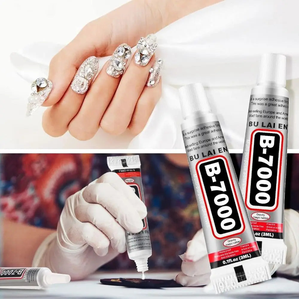 B7000 Waterproof Universal Glue Strong Bonding Non-corrosive Adhesive for Phone Case Metal Glass Toys
