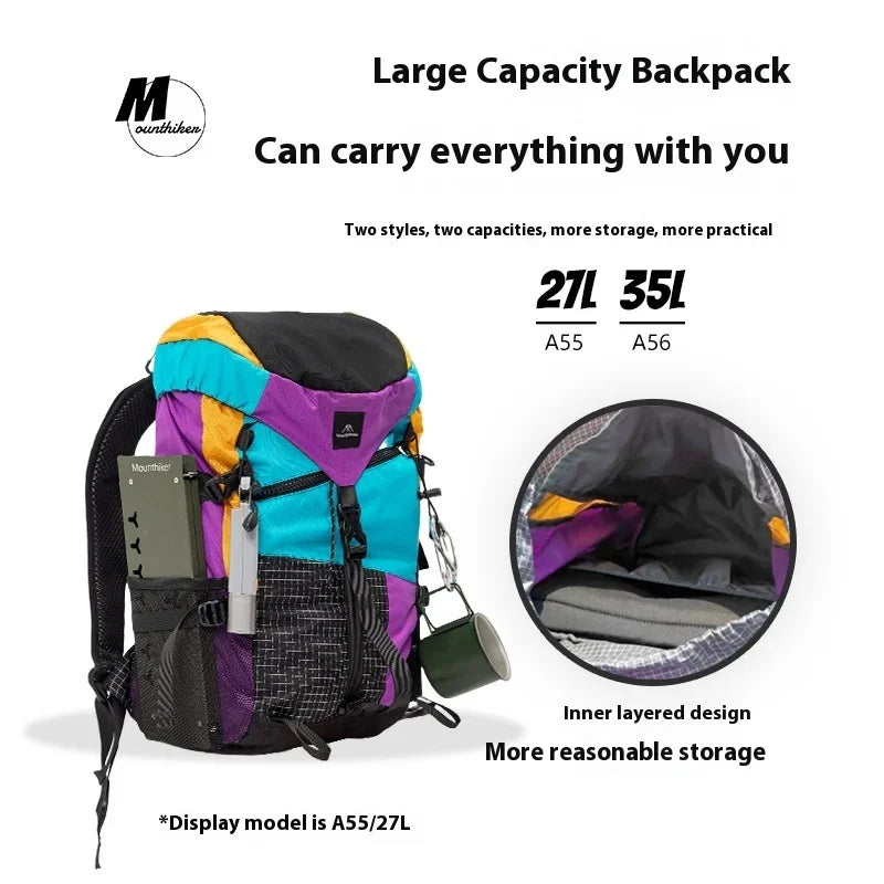 MOUNTAINHIKER 27L35L Outdoor Camping Mountaineering Bag Multifunctional Shoulder Backpack Hiking Travel Lightweight Tactical Bag