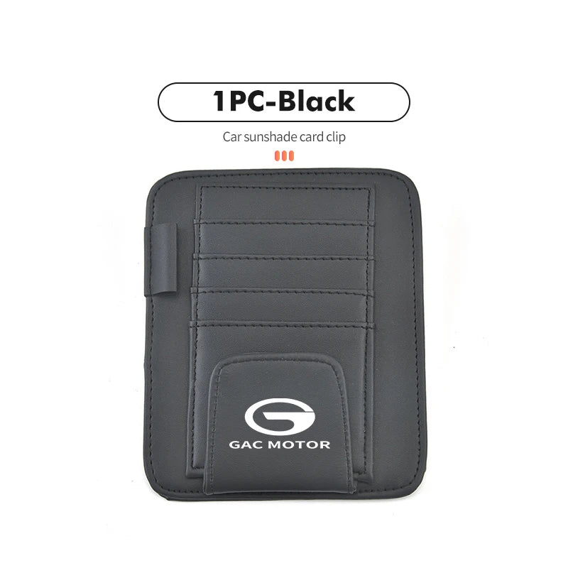 Car Sun Visor Glasses Case Sunglasses Clip Card Ticket Holder For GAC MOTOR Trumpchi Aion S GS3 GS4 GS5 GS8 GA4 GA6 GA8 GE3 2016