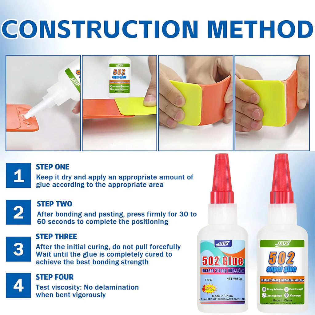 20g–50g Industrial-Grade High-Capacity Adhesive – 5S Quick-Drying, High-Strength Cyanoacrylate Adhesive – High-Strength Super Glue