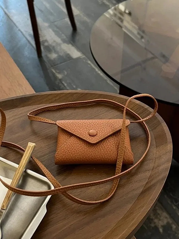 Compact and exquisite coin purse 2024 New mini crossbody bag, waist bag, neck-hanging small bag, card holder, pendant bag