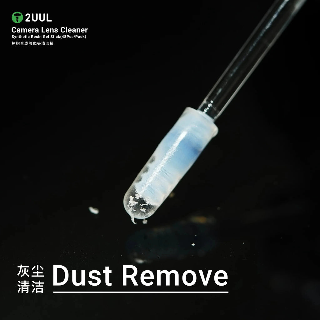 2UUL 48pcs Rear/Front Camera Lens Cleaner Stick Rod No Damage Camera Dust Cleaning Sticks Tool