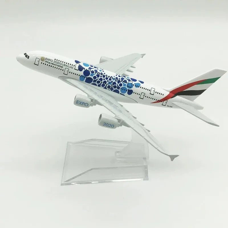 1/400 Scale Plane Model A380 Airways Series Alloy Aircraft Diecast 16cm A380 Airplane Models Children Toys Souvenir Decoration