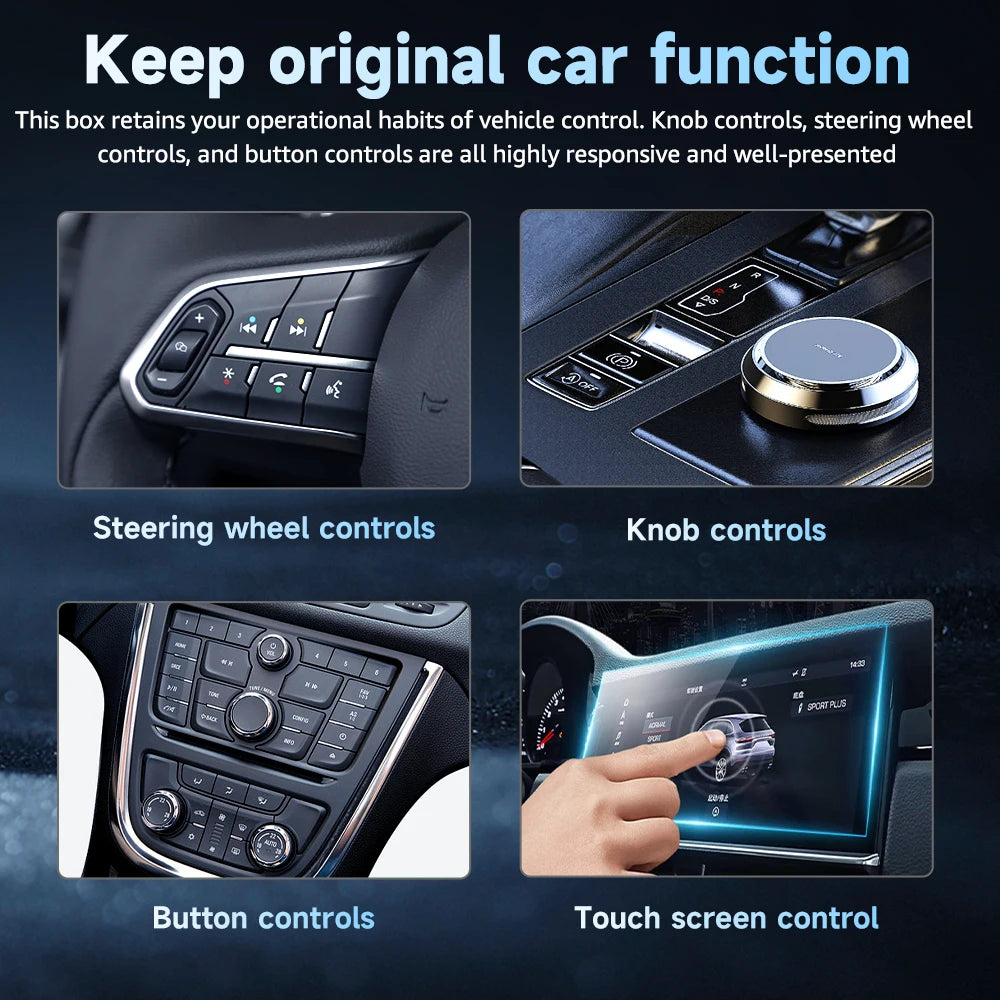 NEW 2 In 1 Wireless Carplay AI Box Android Auto Plug And Play  2025 5G WIFI For iphone Android Phone Wired Carplay To Wireless