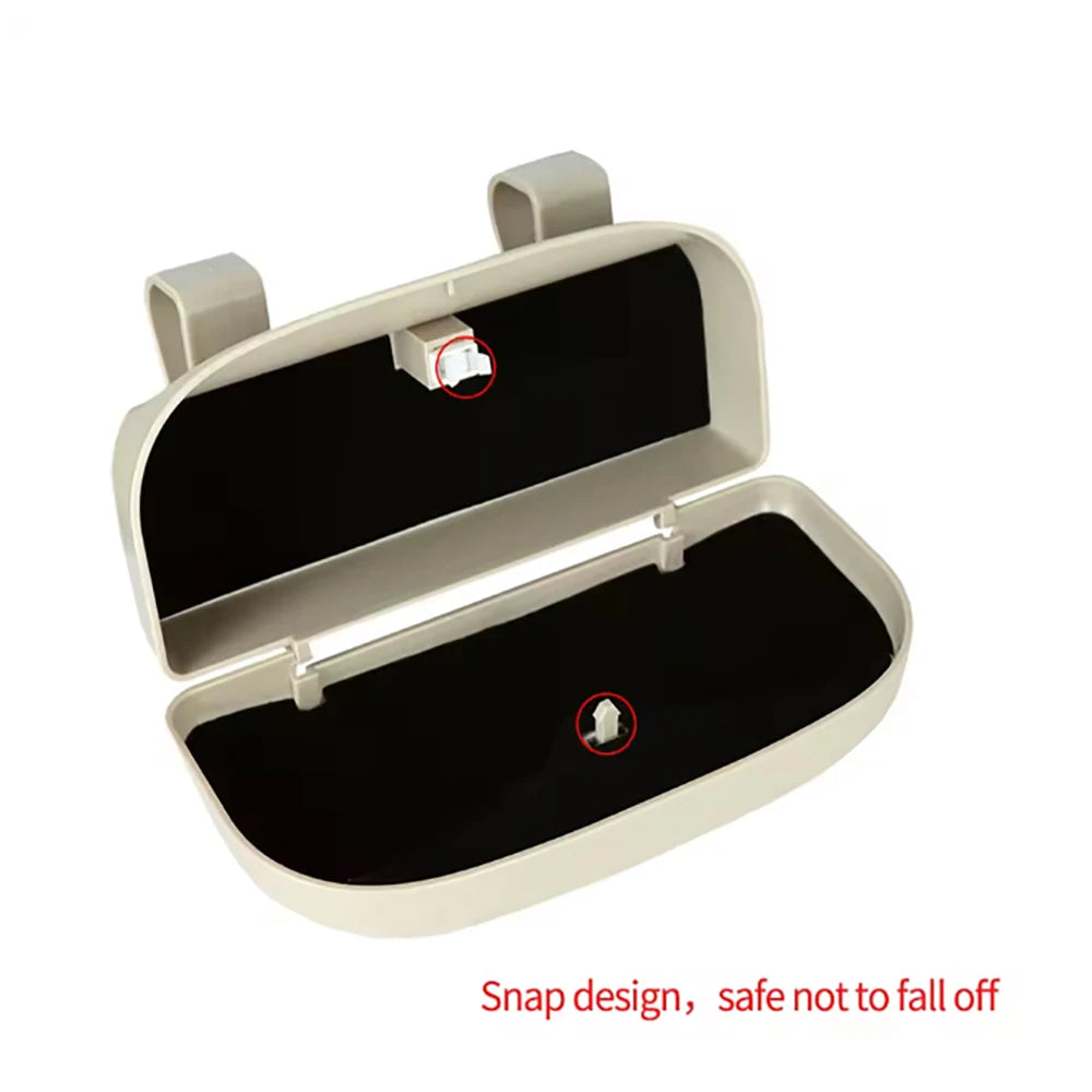 Multifunctional Car Sun Visor Glasses Box Portable Sunglasses Holder Driving Eyeglass Case Auto Storage Cars Interior Accessorie