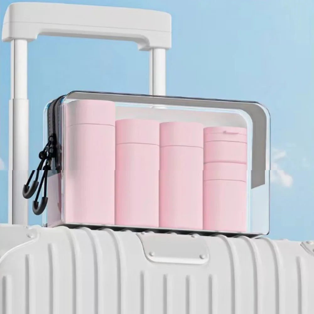 Travel Bottles Set, Silicone Squeezable Containers, Refillable Travel Accessories for Conditioner, Shampoo, Lotion & Body