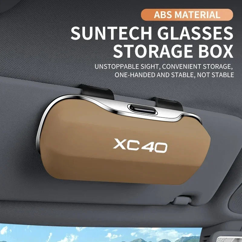 For Volvo XC40 XC60 XC70 XC90 V70 V60 V50 V40 S60 S80 Accessories Car Visor Sunglasses Glasses Case Glasses Holder Clip Box