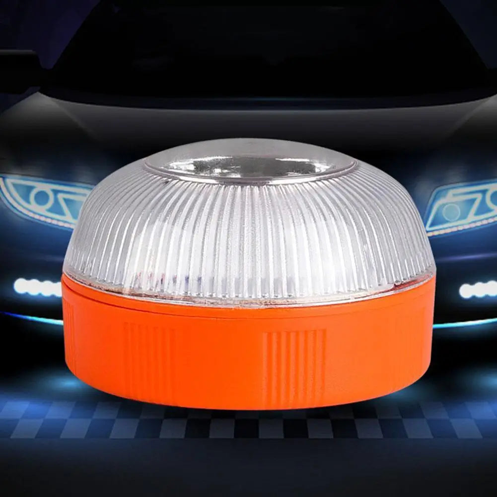 Car Emergency Beacon Light USB Rechargeable V16 Magnetic Induction Strobe Flashing Warning Light Help Flash Safety Signal Lamp