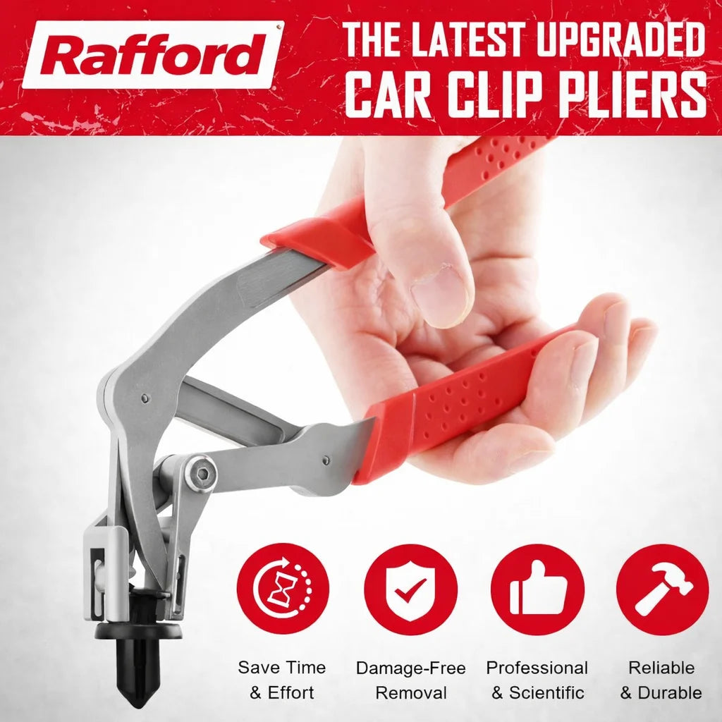 Rafford Car Body Clip Pliers Set with 100PCS Fasteners, Auto Trim Removal Tool Kit for Door Panel Bumper Rivet Clips
