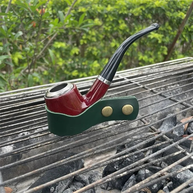 Leather Stand Rack Holder Rest for Tobacco Smoking Pipe for Smoking Pipes Exclusive Designed for Pipe Smokers cigar holder Gifts