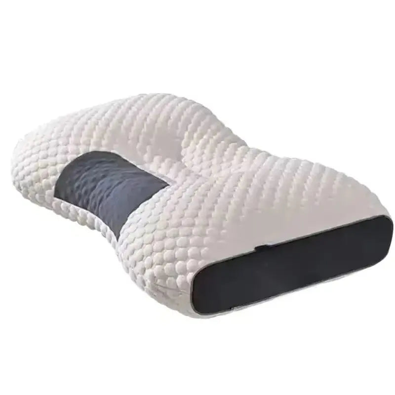 1PC Neck Pillow Help Sleep Protect The Neck Cervical Orthopedic Soybean Fiber Massage Household SPA Pillow For Sleeping