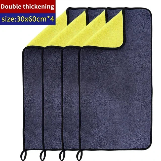 1/3/5Pcs Microfiber Towel Car Microfiber Wash Towel Microfiber Cleaning Cloth Car Wash Drying Towel Auto Detailing 30/40/60cm
