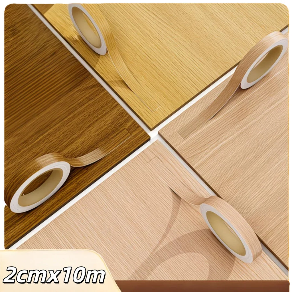 1roll 2cmx10m Wood Grain Veneer Edge Banding Tape Multiple Styles Self-adhesive Beautiful Seam Stickers Strong Viscosity ﻿