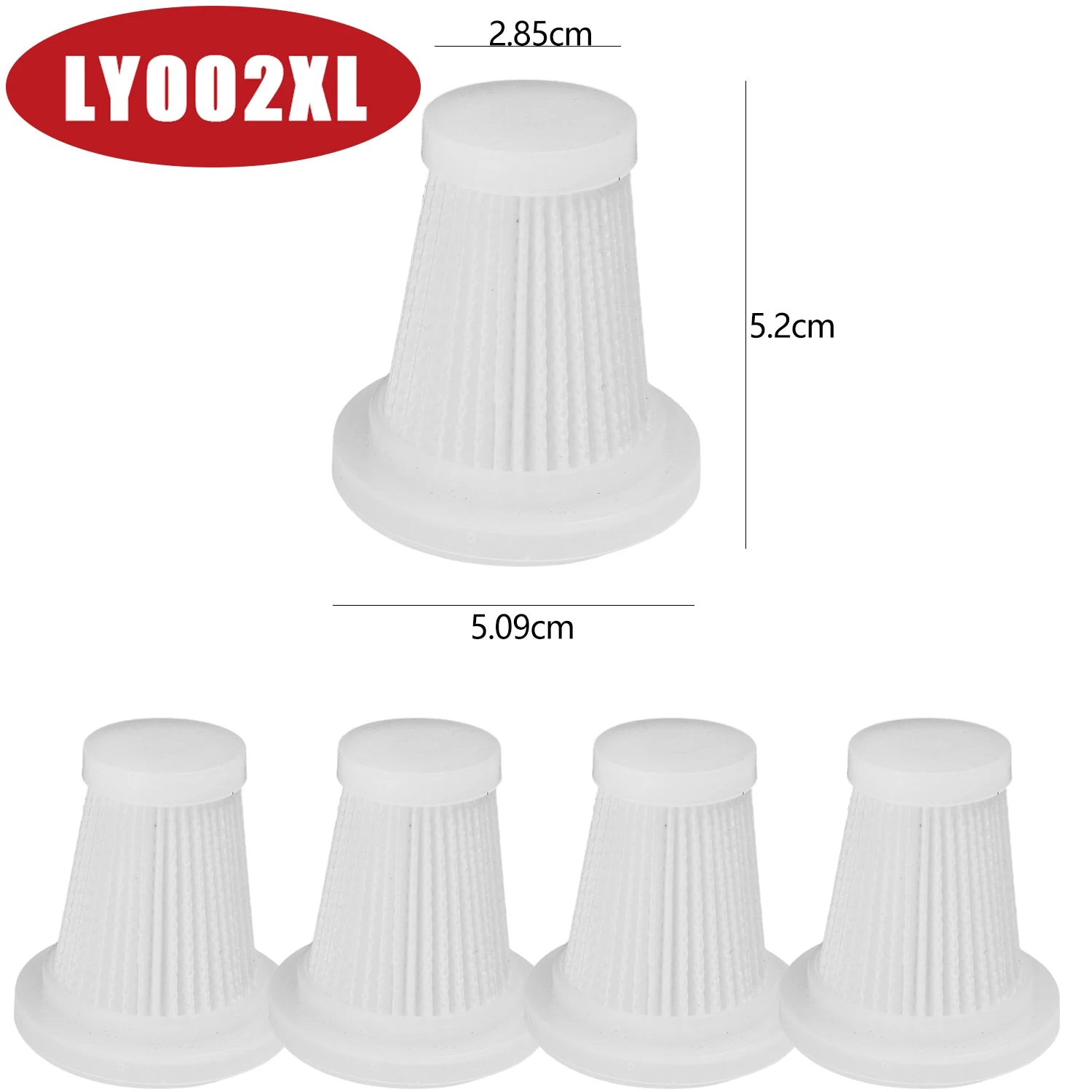 HEPA Filter for Car Vacuum Cleaner Replacement Parts High Efficiency Dust Removal PM2.5 Cartridge Handheld Auto Cleaning Tools