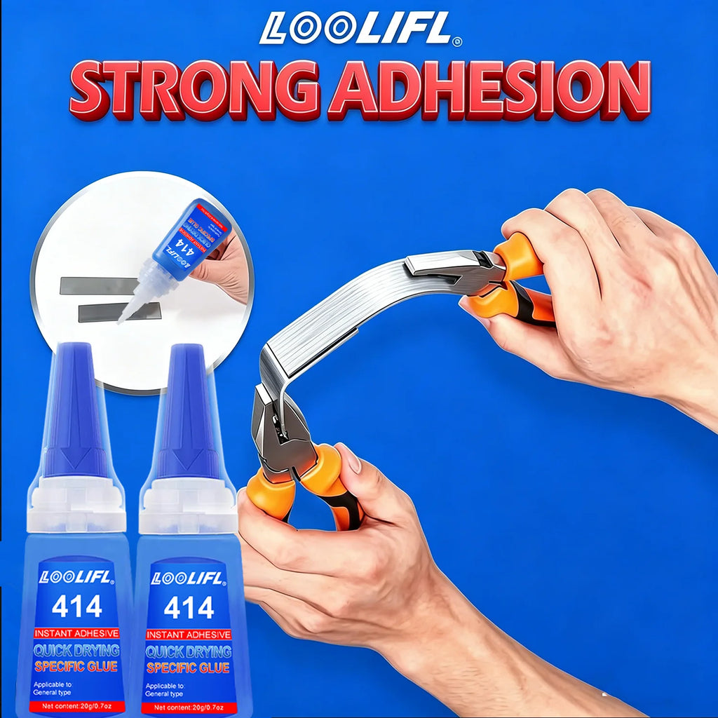 LOOLIFL414 Instant Super Glue Strong Fast Dry Universal High Strength Adhesive for diy Ceramic Metal Glass Plastic Wood Powerful