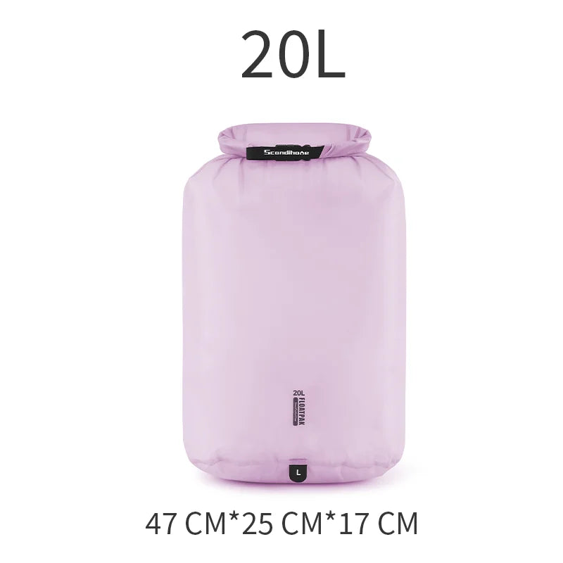 Waterproof Dry Bag Ultralight Clothing Storage Bag Lightweight Roll Top Travel Packing Organizer for Luggage Swimming Outdoor
