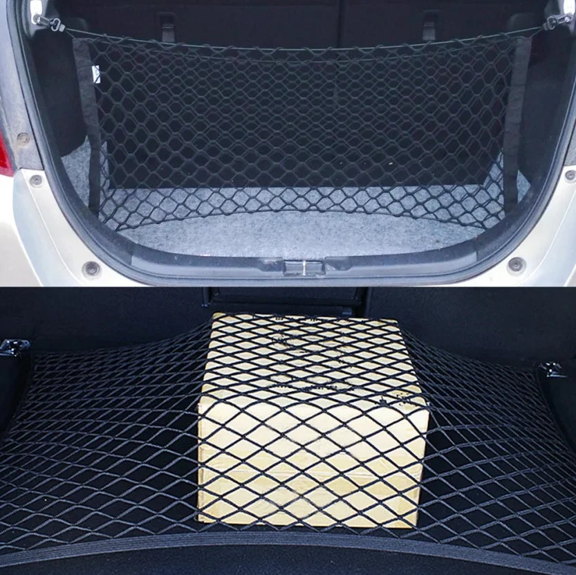 Car Trunk Elastic Stretchable Net Universal Luggage Cargo Storage Nylon Mesh Nets Car Organizer Car Interior Mesh Network Pocket