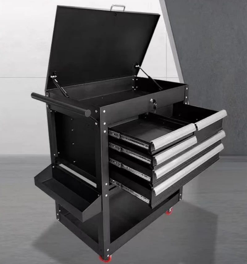 Quality Choice 5-Drawer Rolling Tool Cabinet Stainless Steel Mechanic Tool Box for Workshops Durable Metal Tool Trolley