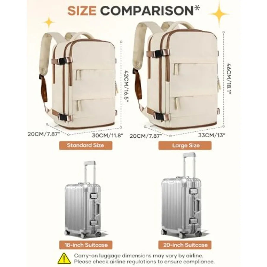 Travel Backpack Carry on Flight Approved Mochila De Viaje Personal Item Travel Bag Backpacks for Men Women Carry on Backpack fo