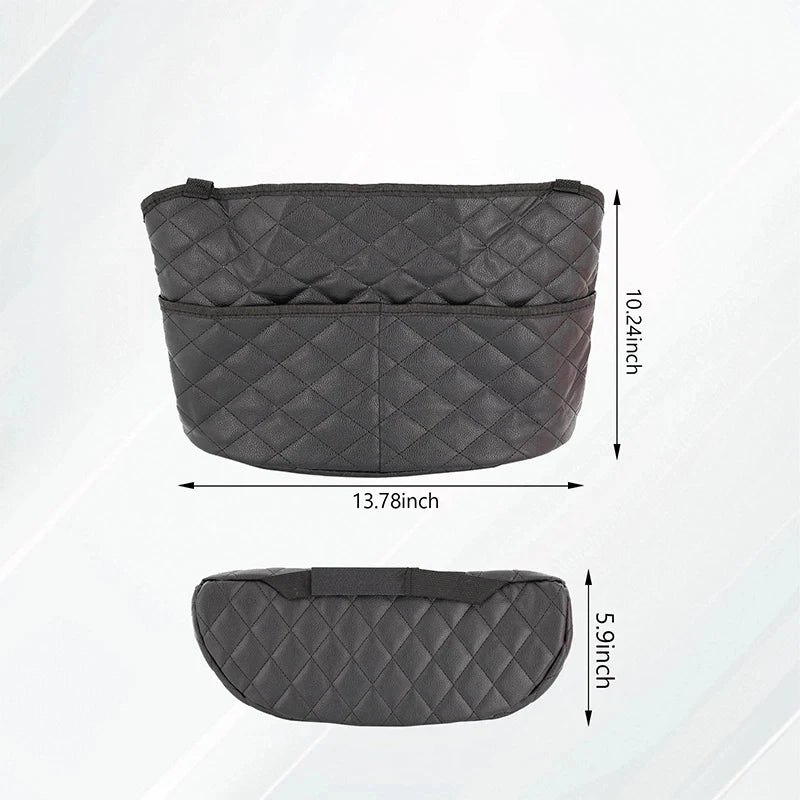 Large Capacity Car Front Seat Gap Hanging Storage Bag Adjustable Strap Travel Holder