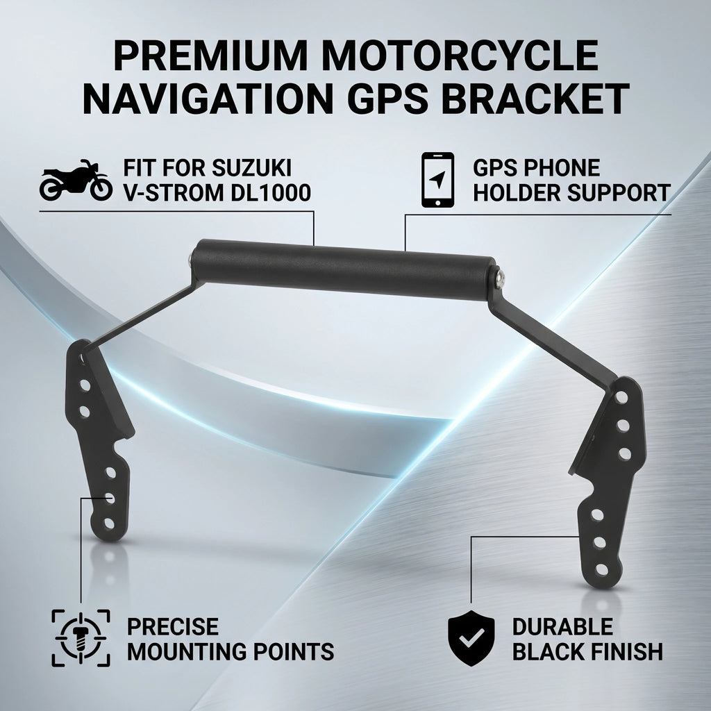 Motorcycle Navigation Bracket GPS Phone Holder Fit for V‑Strom DL1000 2014‑2019 Windscreen Mount Bracket