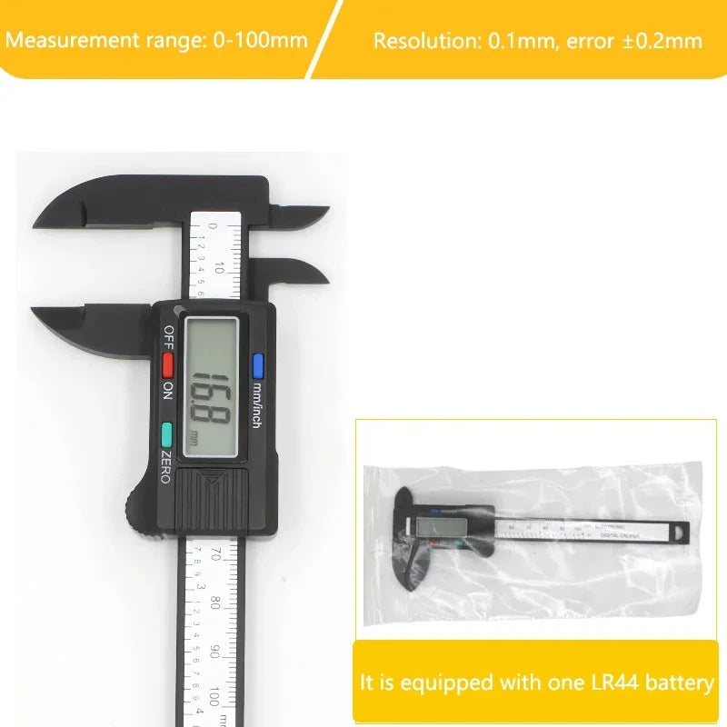 150mm Electronic Digital Caliper Carbon Fiber Dial Vernier Caliper Gauge Micrometer 100mm Measuring Tool Digital Ruler