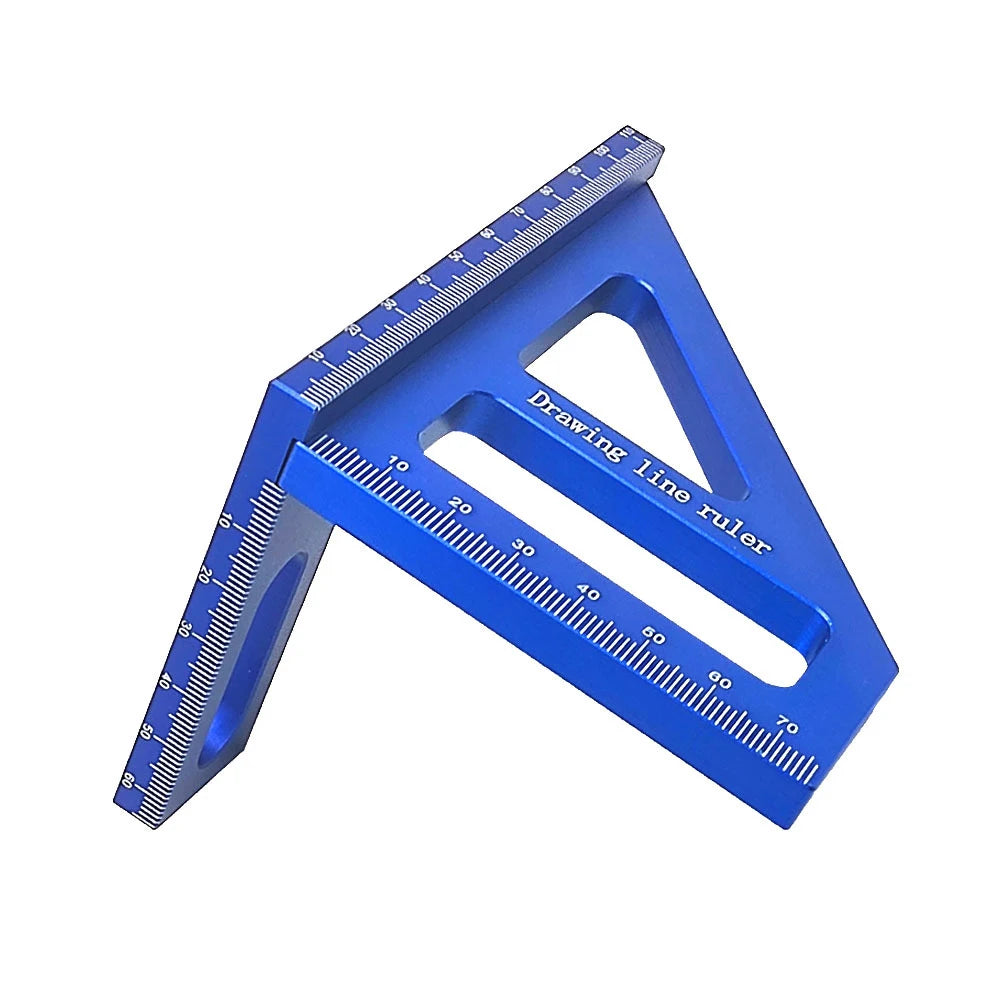 Precision Aluminum Alloy  Miter Triangle Ruler 45°/90° Woodworking Square Protractor  3D  Multifunctional Measuring Toolsolss
