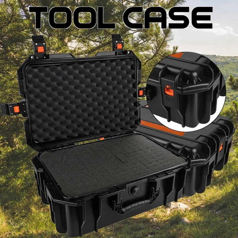 Large Tool box on wheels Shockproof Hard Case Portable Trolley Tool box Wheeled Safety Protector Tool Storage Box Tool Case