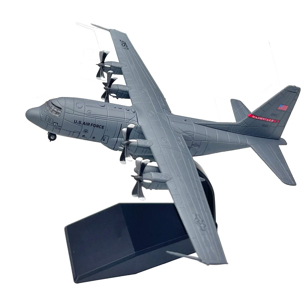 1/200 Scale US Lockheed C-130 Hercules Transport Aircraft C130 Diecast Metal Airplane Military Model  Gift Collection Ornament