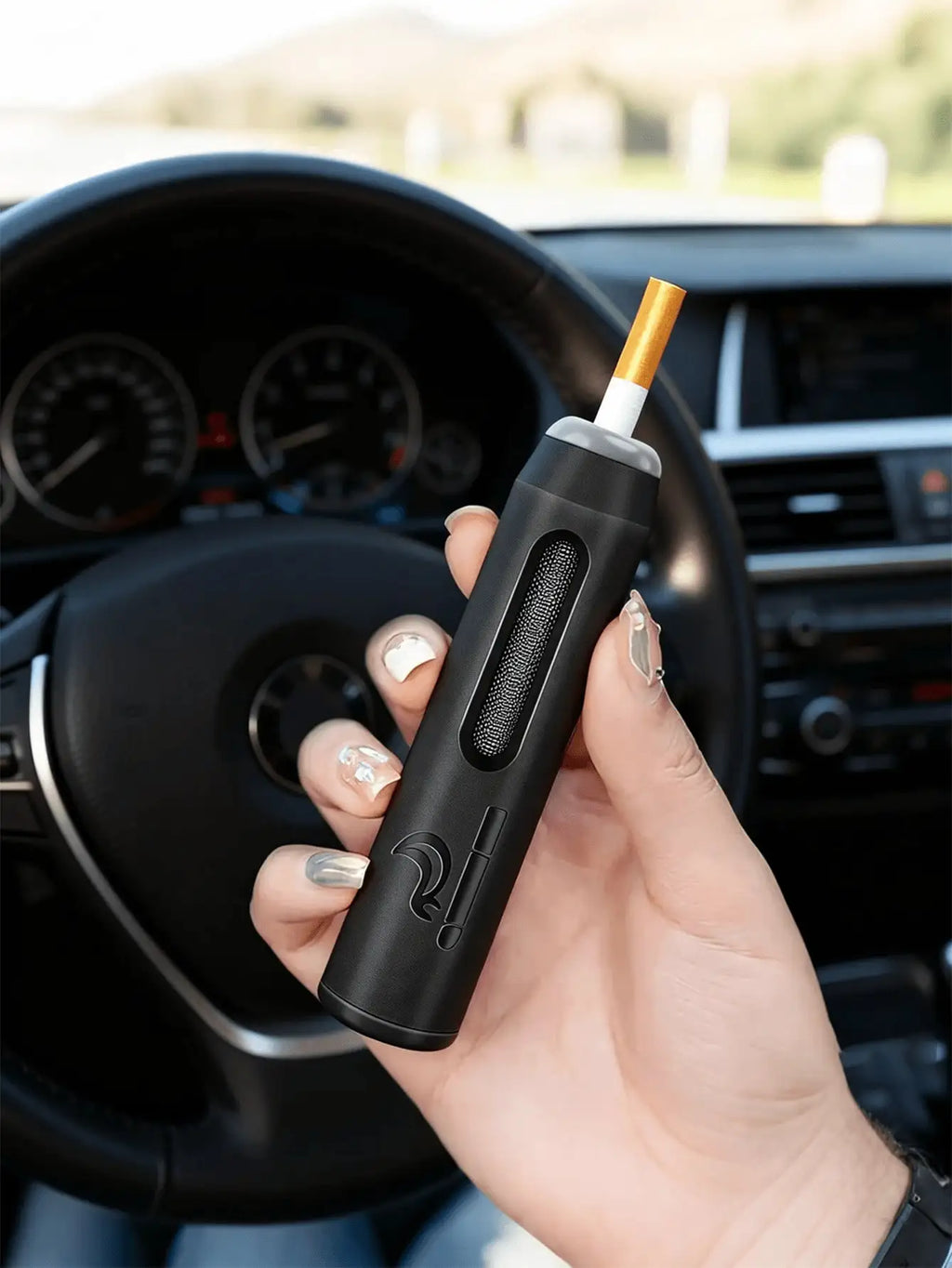 Portable Car Ashtray - Windproof Ashtray Holder, Leak-Proof Design, Keeps Car Clean & Tidy