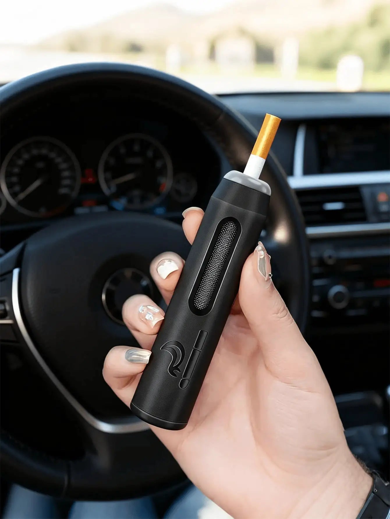 Portable Car Ashtray - Windproof Ashtray Holder, Leak-Proof Design, Keeps Car Clean & Tidy