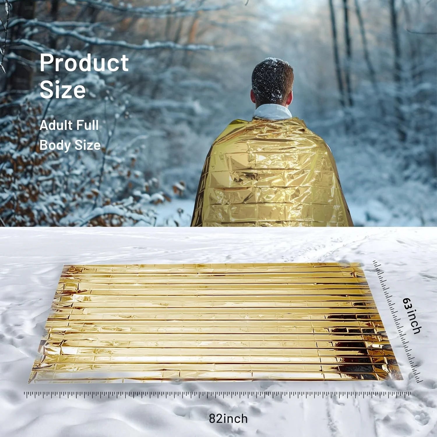 5-30Pc Outdoor Emergency Gold-Sliver Survival Blanket Waterproof First Aid Rescue Curtain Foil Thermal Military Blanket130X210Cm