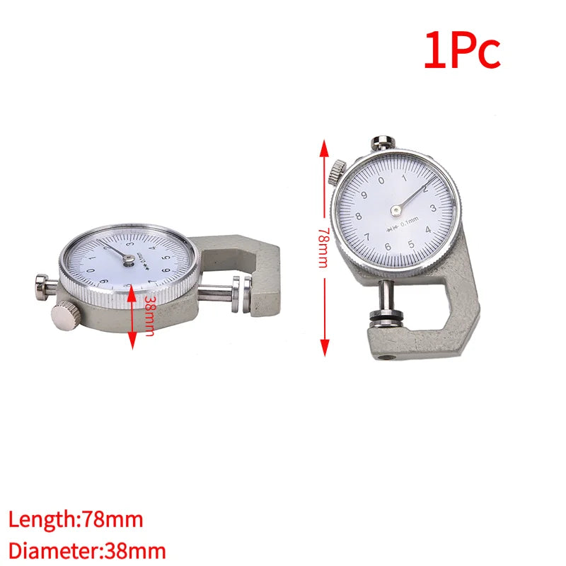 1Pc 0-10mm Leather Thickness Metal Gauge Tester Measure Leathercraft Tool Craft