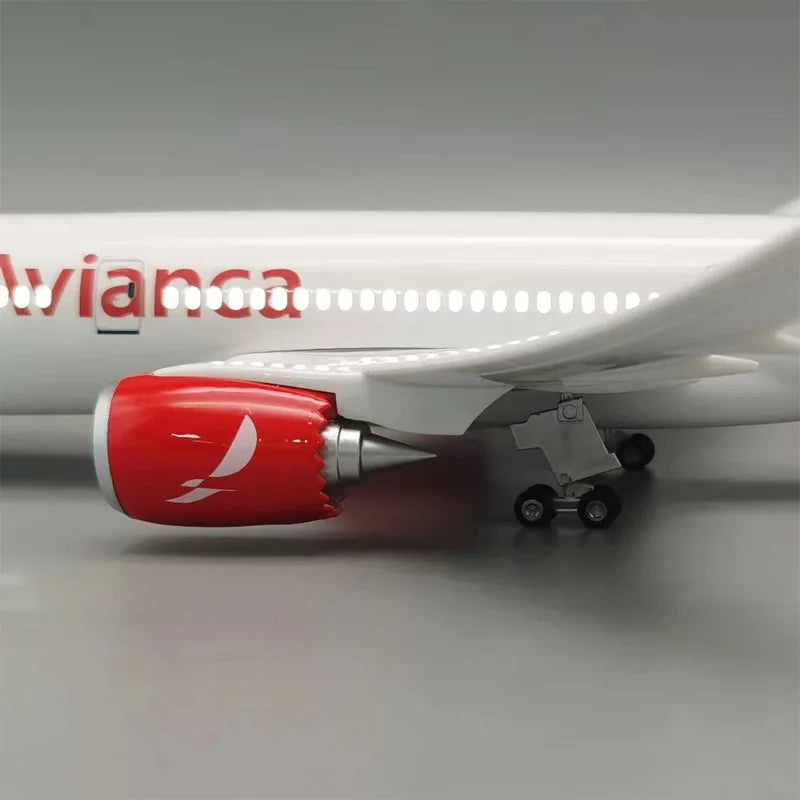 47cm Scale Airplane Diecast Resin Aircraft Columbia Avianca B787 Airline Plane Model Collection Display Toy Kids Toys For Boys