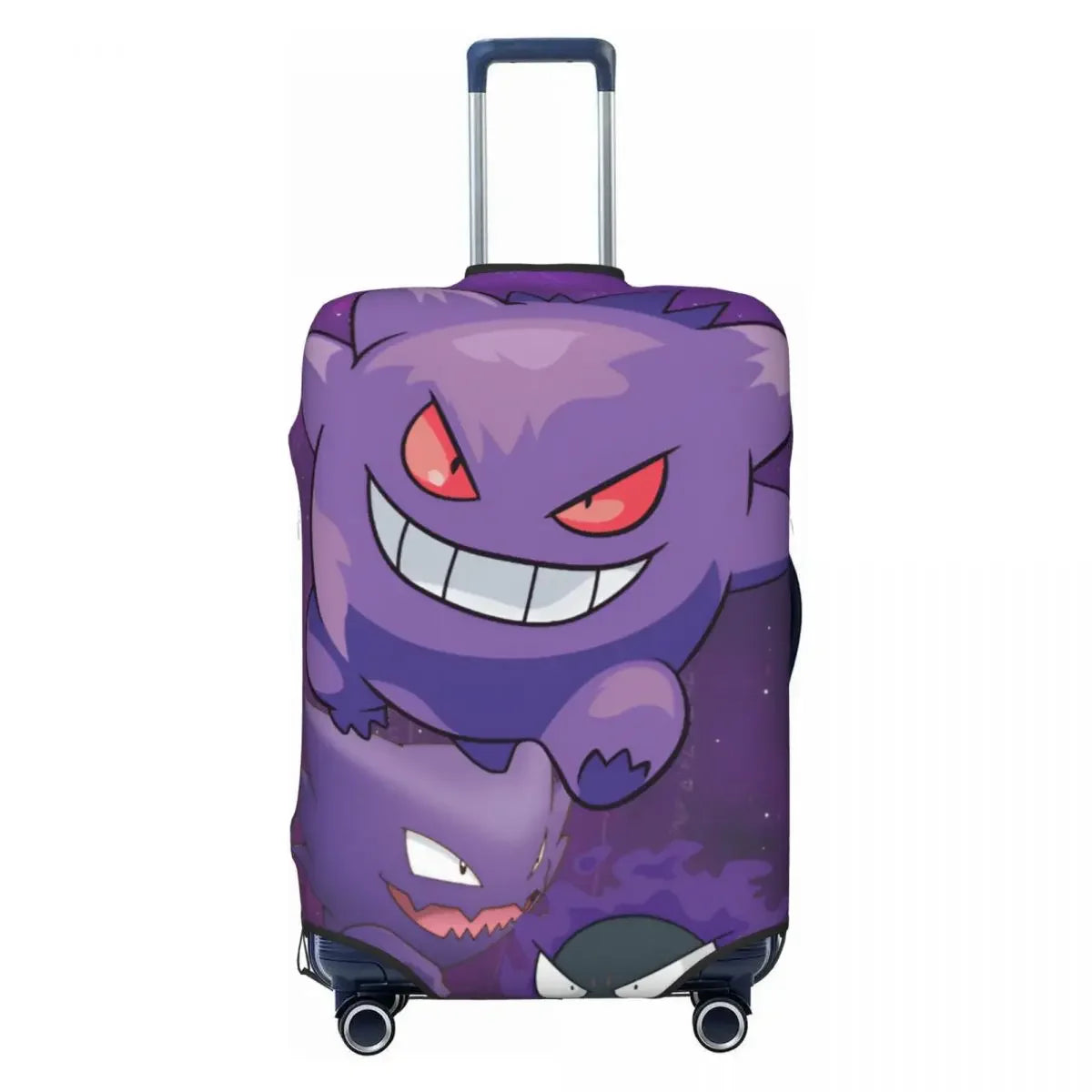 Dustproof Anti-Scratch Luggage Cover Fashion P-Pikachizer Print Elastic Fits 18-32 Inch Suitcases Washable Durable For Travel