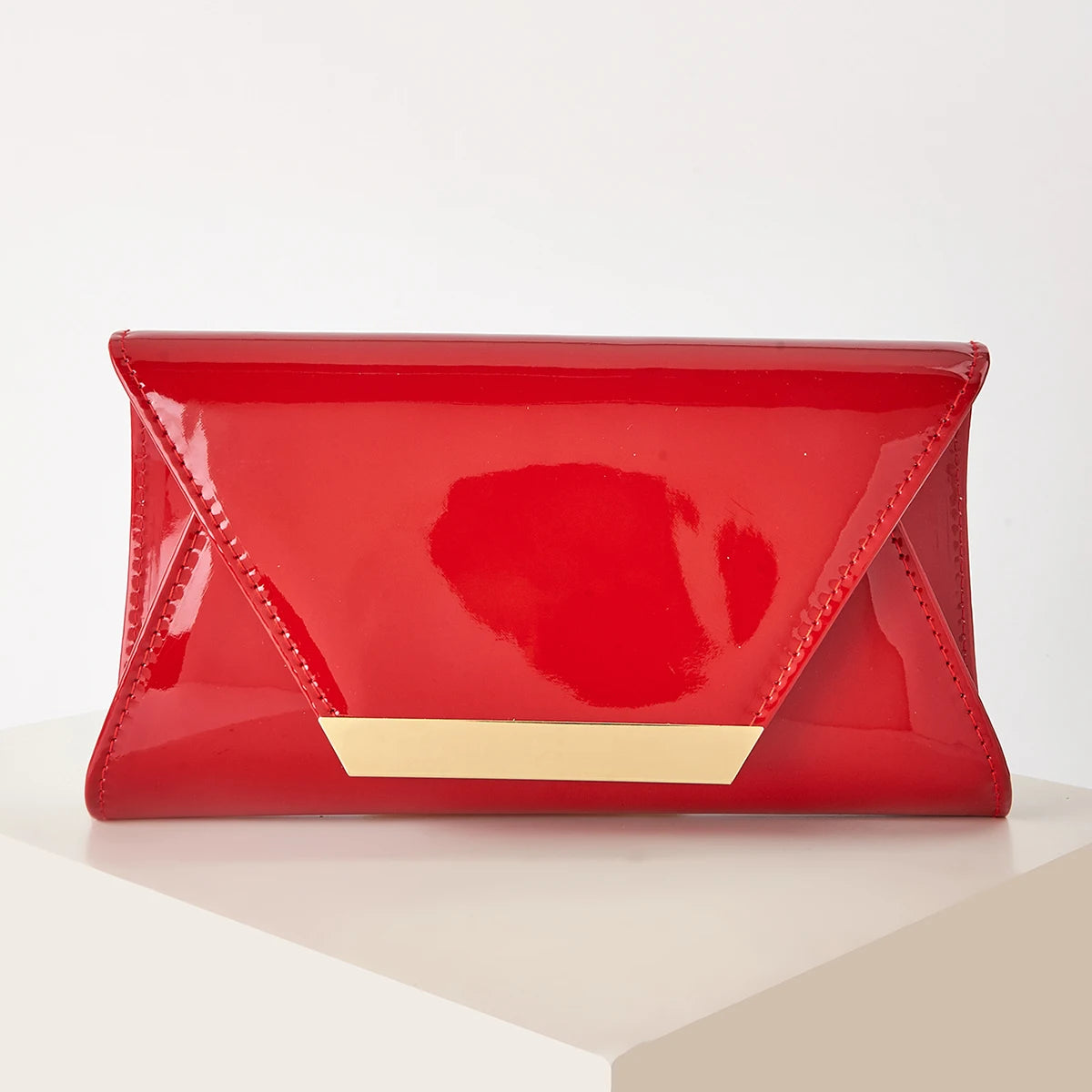 Women's Evening Bag, Solid Color Pu Synthetic Leather Evening Clutch, Portable Makeup Bag, Crossbody Bag, Wallet, Envelope Bag, with Detachable Metal Chain, Suitable for Prom, Wedding Season, Parties, Holiday Gatherings, Carn
