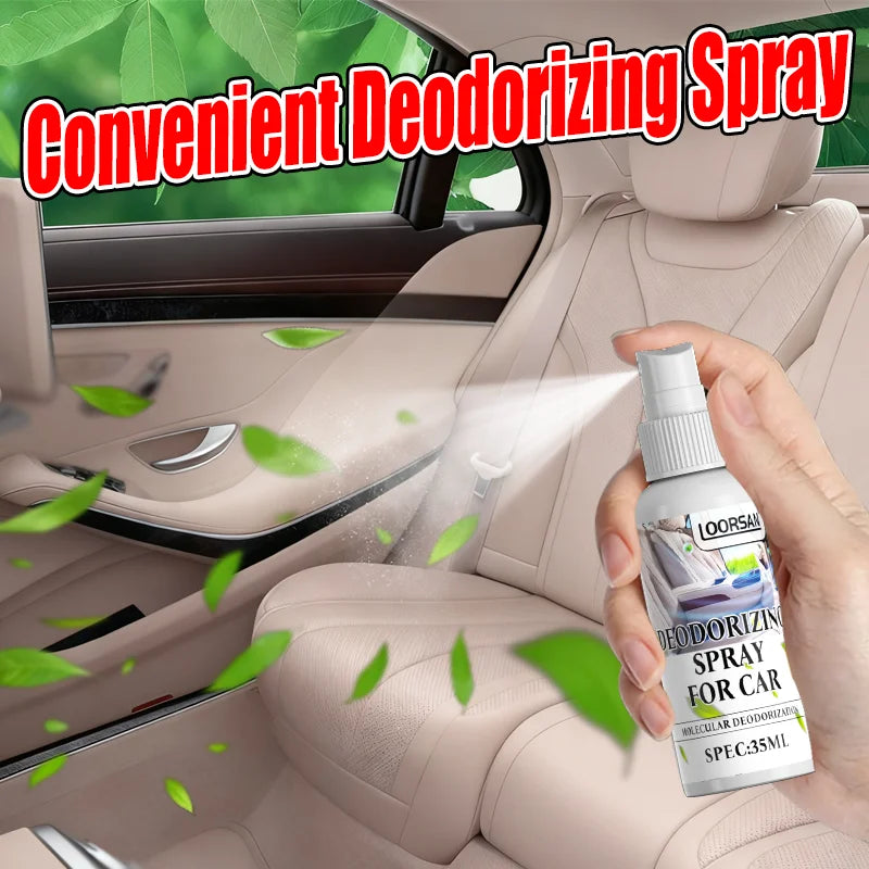 LOORSAN Car AC Deodorizer Spray - Molecular Deodorization to Instantly Remove Smoke & Vent Odors, Refresh Vehicle Air
