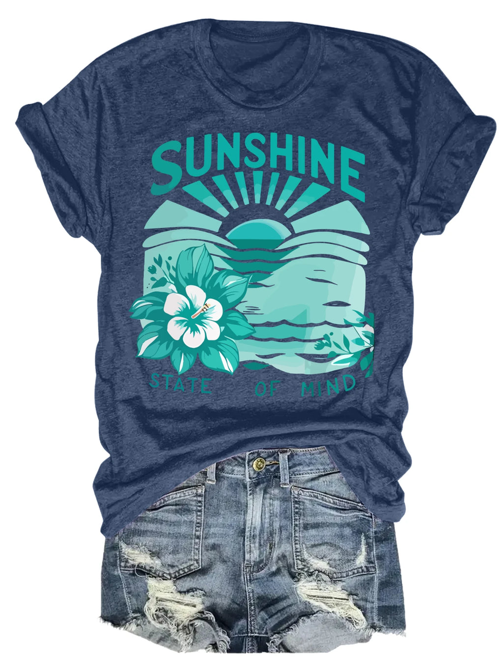 Women's plus size tank top Sunshine State Of Mind Flower Suitable for sports and daily wear womens clothes summer beach vacation