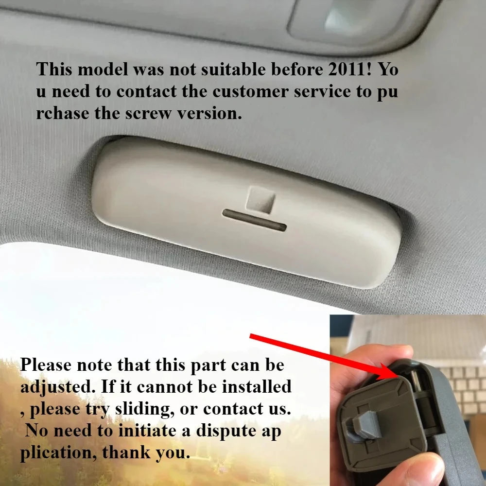 For Audi A3 A4 A6 C6 C7 A7 A5 S5 A1 Q2 Q3 Q5 Q7 Car Handle Glasses Holder Case Sunglass Box Modification Auto Accessories