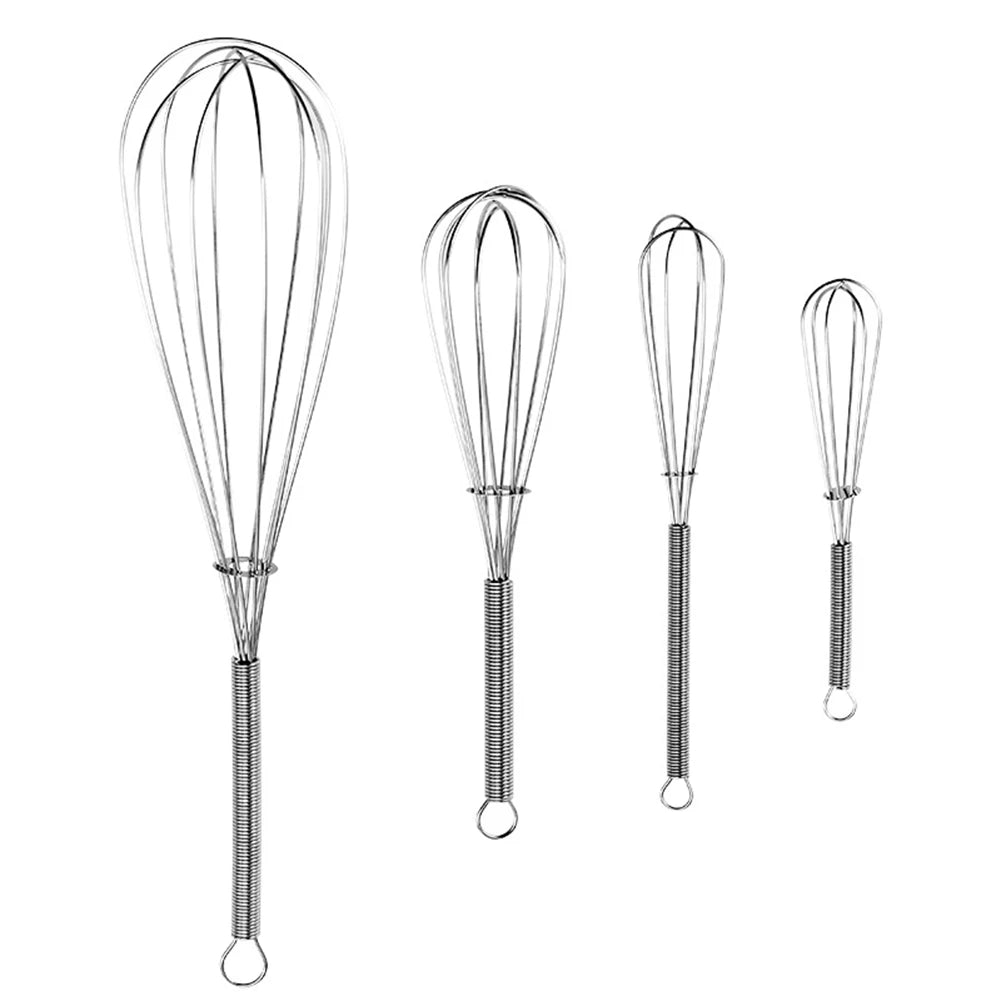 Balloon Wire Whisk Stainless Steel Hand Mixer Cream Egg Stirrer for Mixing Whisking Beating Stirring