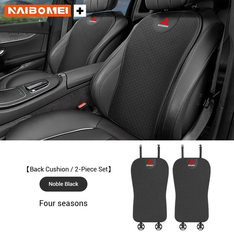 For Mitsubishi Outlander Triton Colt Lancer EX Evolution X Pajero L200 ASX Car Seat Cushion Ice Silk Breathable Car Seat Cover