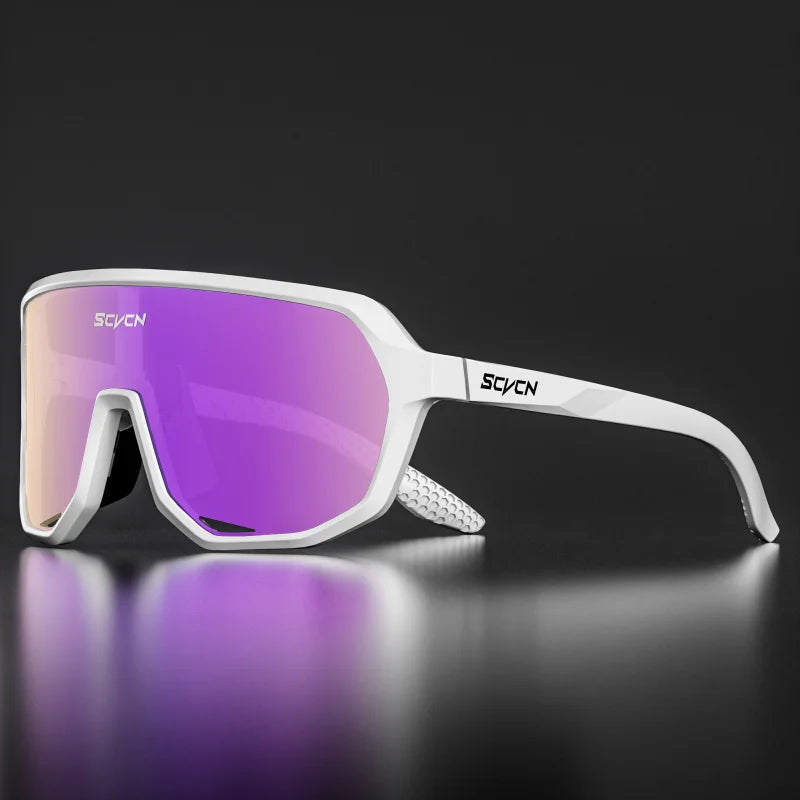 SCVCN UV400 HD Hiking Sports Sunglasses Stylish Outdoor Windproof Glasses Cycling Running and Rock Climbing Driving Sunglasses