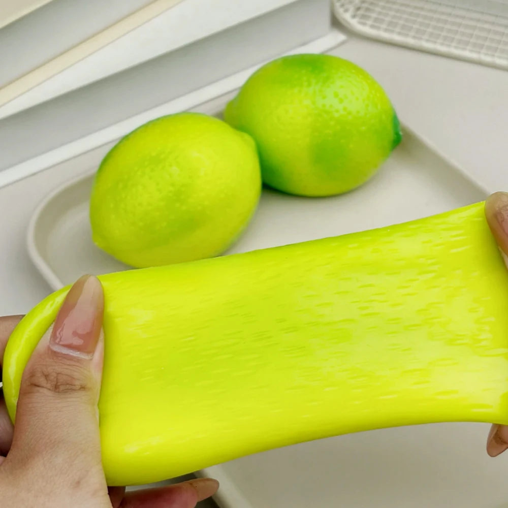 Handmade lemon Stress Ball Squeeze Toy, Slow Rebound Fruit Mango Squishy Fidget Ball, ASMR Sensory Stress Relief Toy Gifts
