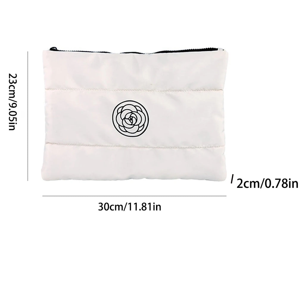 Floral Breeze Hand Makeup Bag, Large Capacity, High Appearance Level, Portable Makeup Bag Travel Toiletry Bag