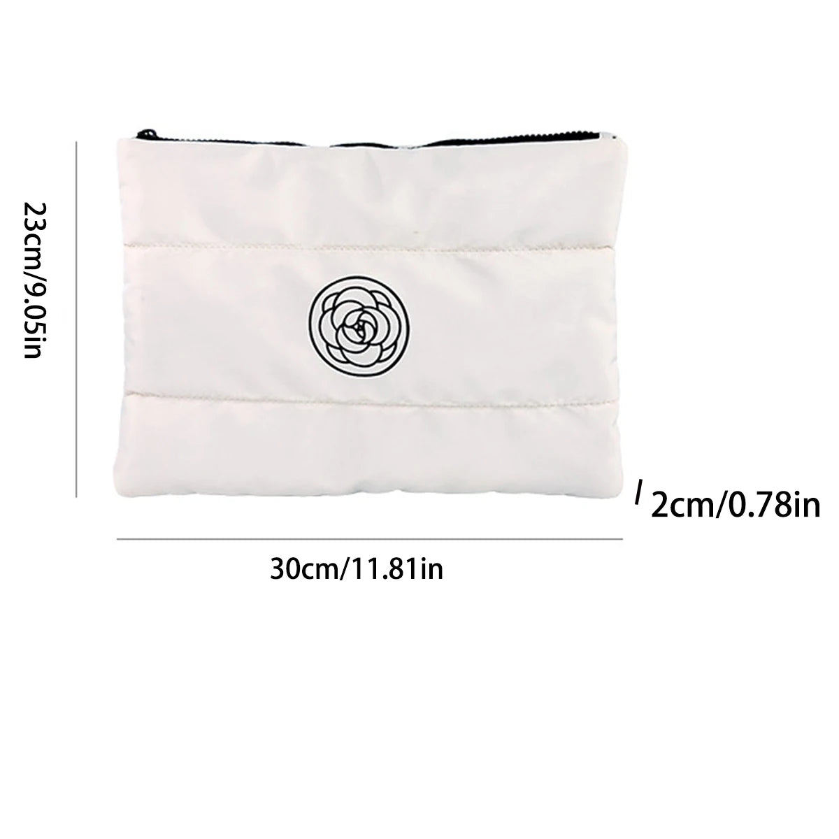Floral Breeze Hand Makeup Bag, Large Capacity, High Appearance Level, Portable Makeup Bag Travel Toiletry Bag