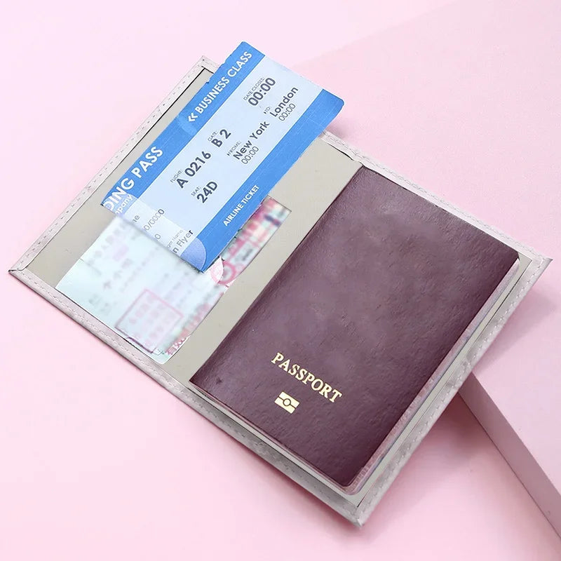 Travel Passport Holder Cover Graffiti Art Pattern Wallet Transparent  ID Card Holders Business Credit Card Holder Case Pouch
